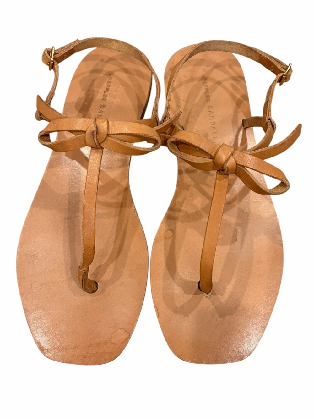 Loeffler Randall Leather Thong Bow Sandals size 8.5